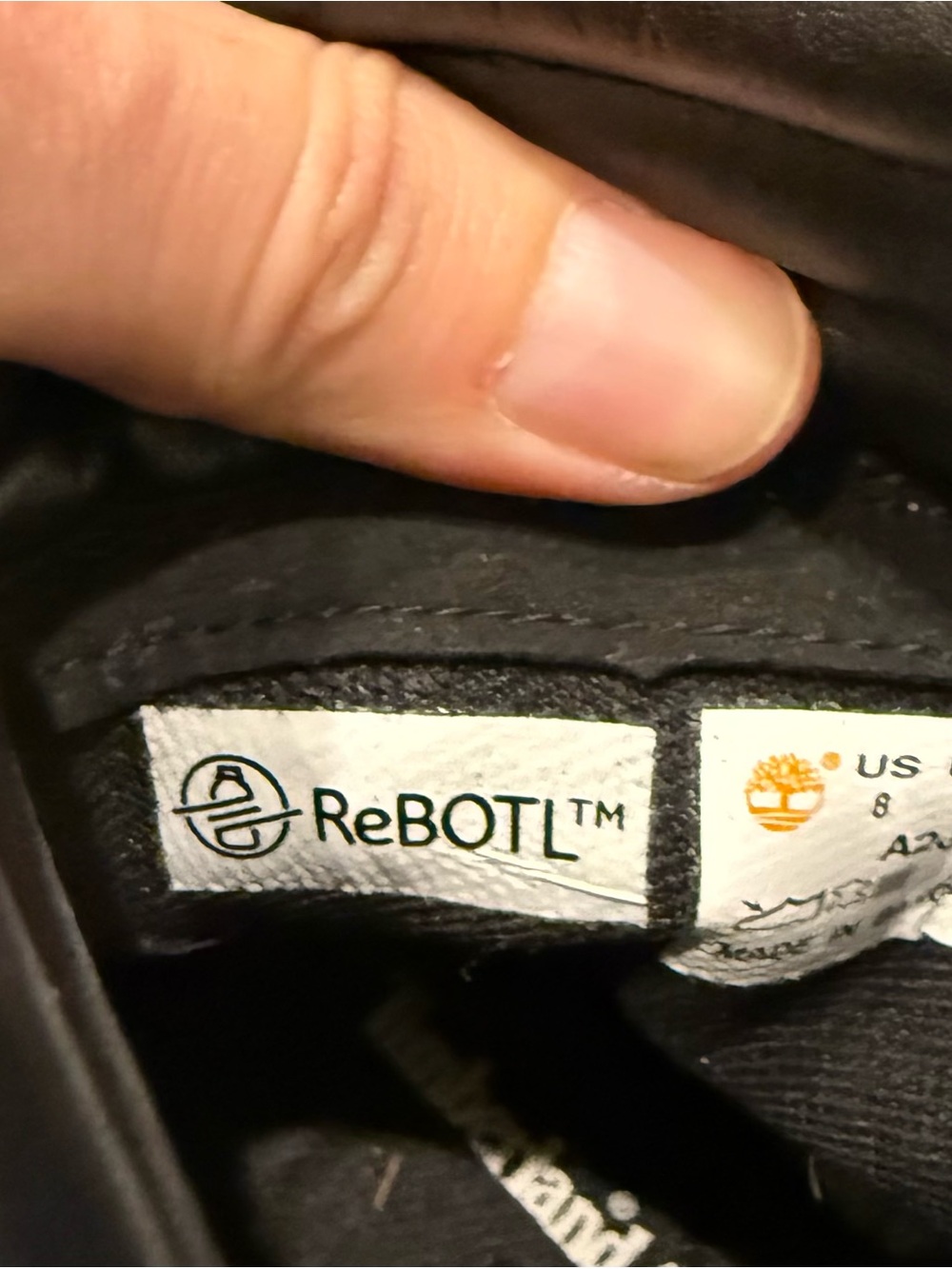 Timberland | New Ray City Boot Black/White | Size 8 - Picture 8 of 9